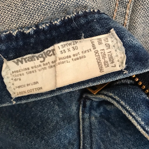 Vintage Wrangler Denim Shorts Cut Offs Mens 30 31 Waist Altered Jeans USA Made - Picture 4 of 8